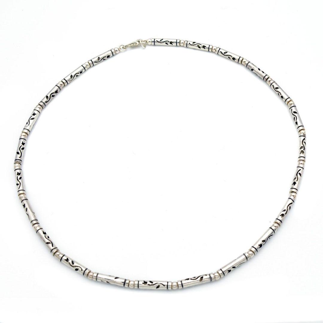 COLLAR HOMBRE PLATA 63326