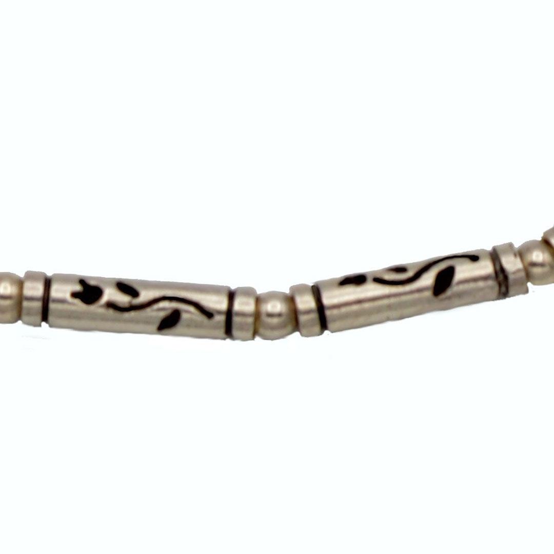 COLLAR HOMBRE PLATA 63326