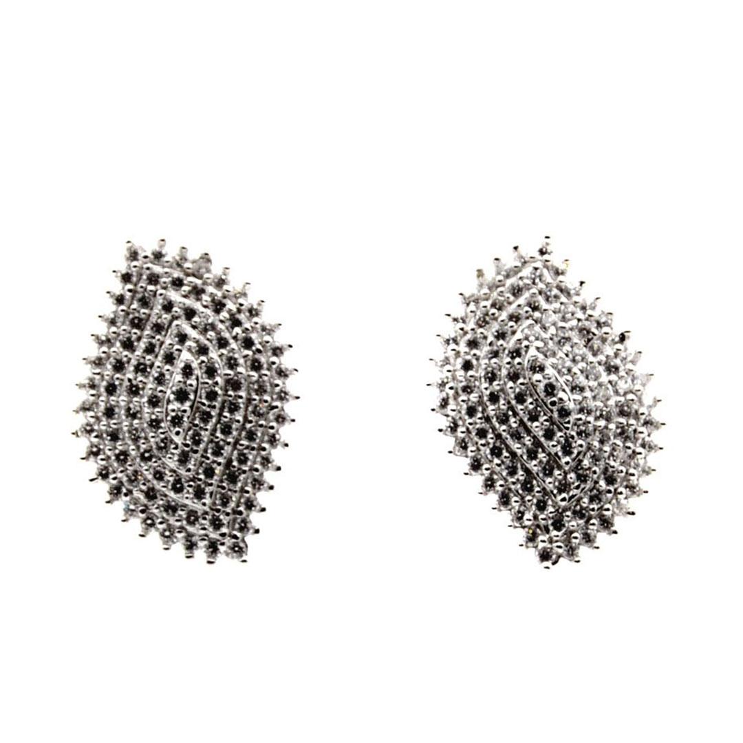 PENDIENTES HOMBRE PLATA Y CIRCONITAS 70002