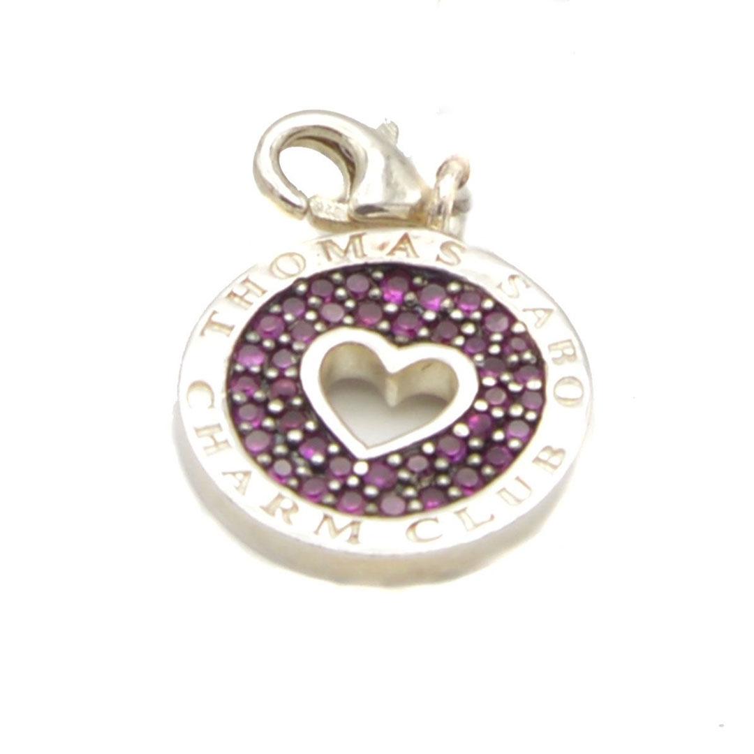 COLGANTE  CHARM PLATA THOMAS SABO LILA 419