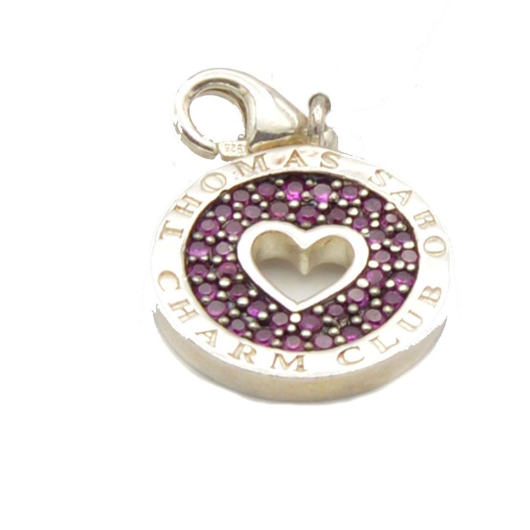 COLGANTE  CHARM PLATA THOMAS SABO LILA 419