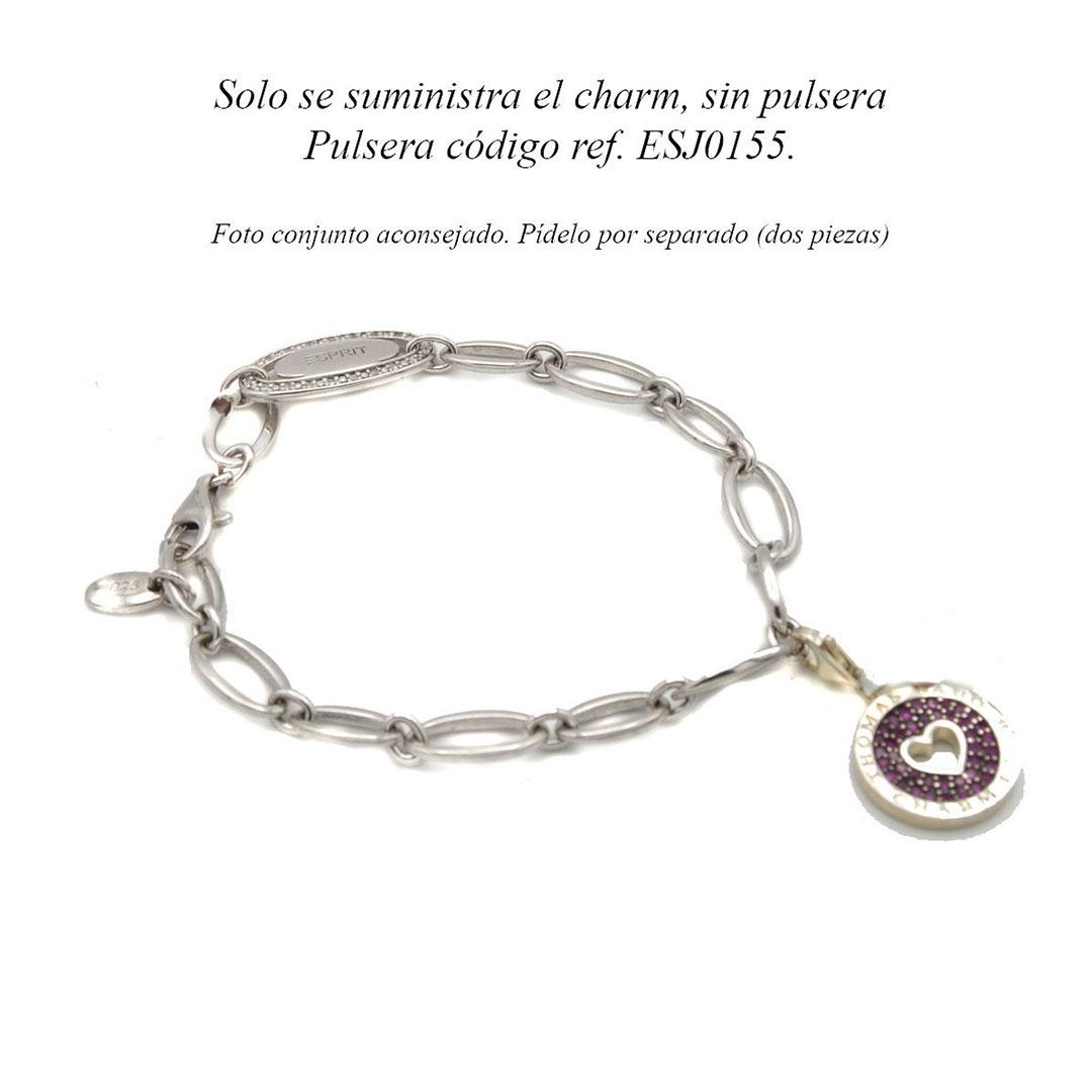 COLGANTE  CHARM PLATA THOMAS SABO LILA 419
