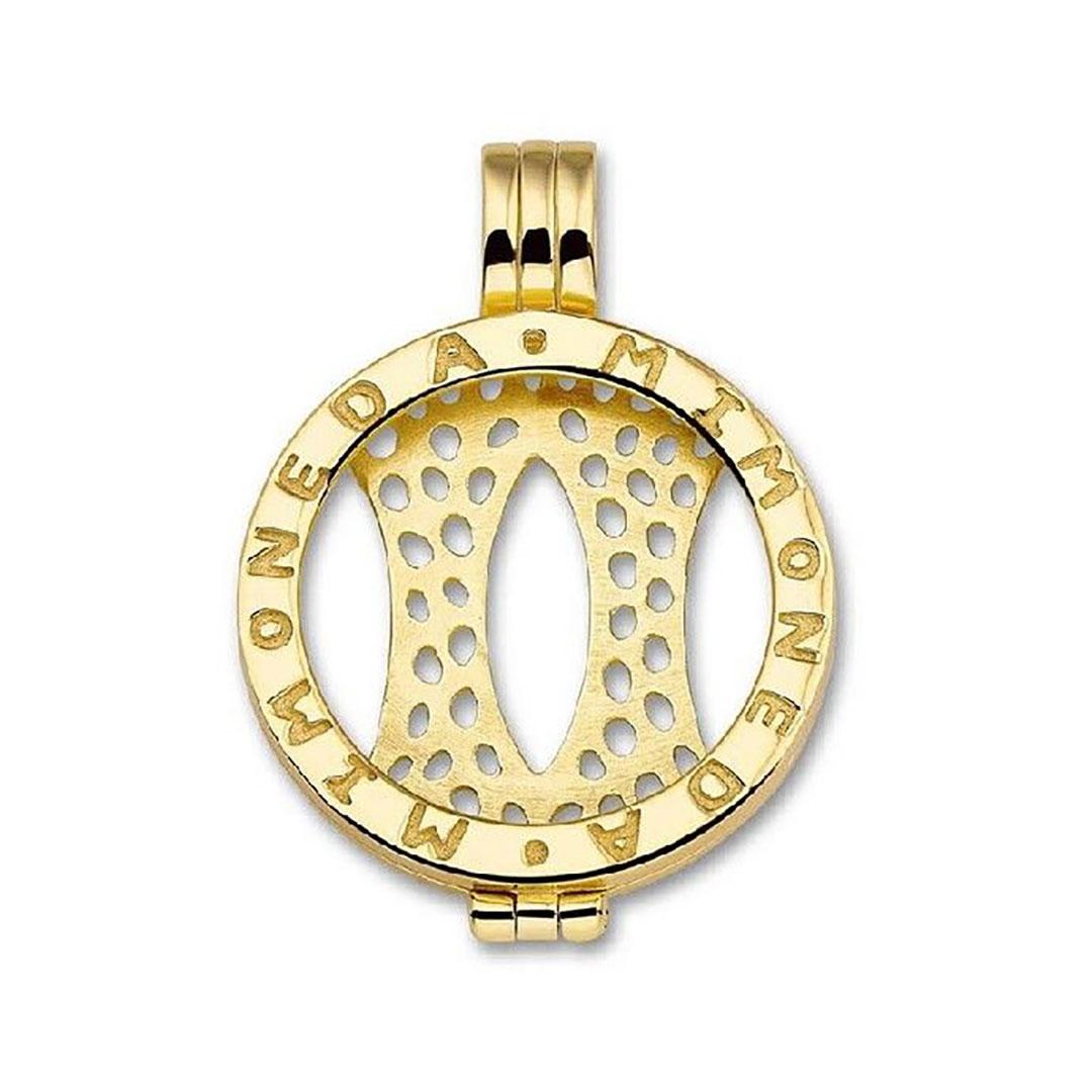 COLGANTE MI MONEDA PLATA IP DORADO PEN-02-L