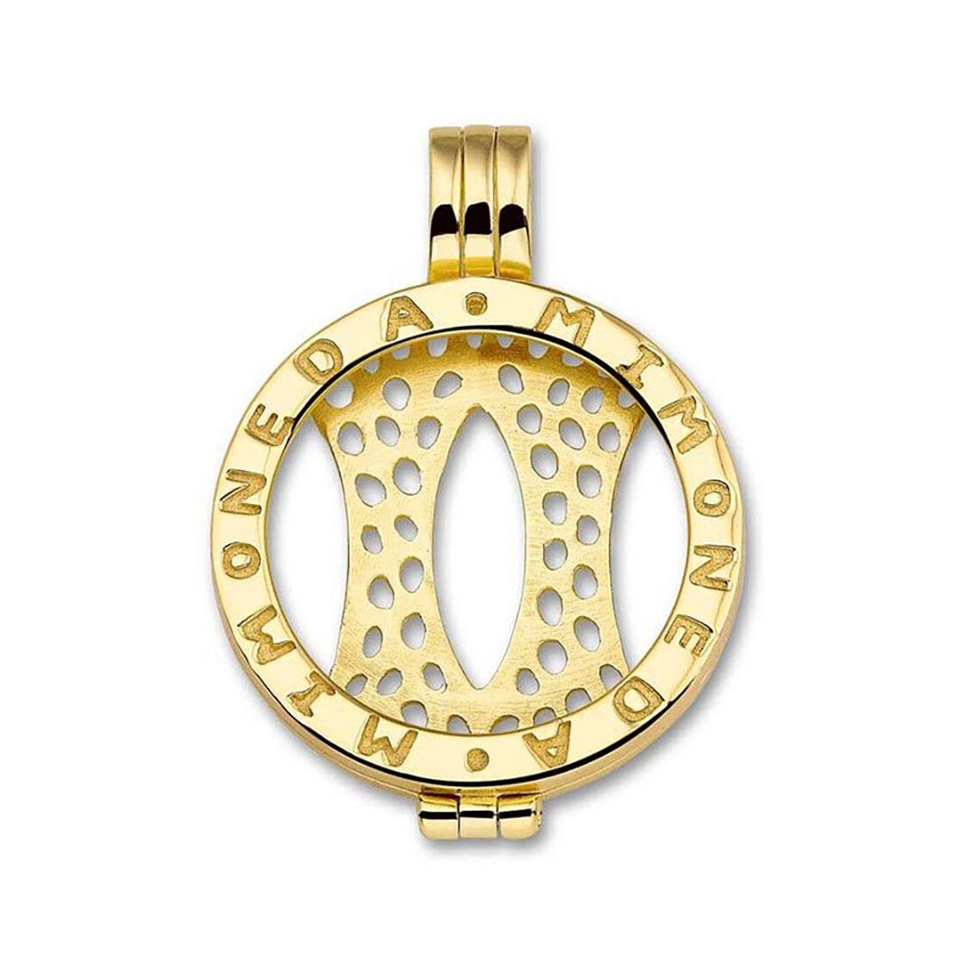 COLGANTE MI MONEDA PLATA IP DORADO PEN-02-M