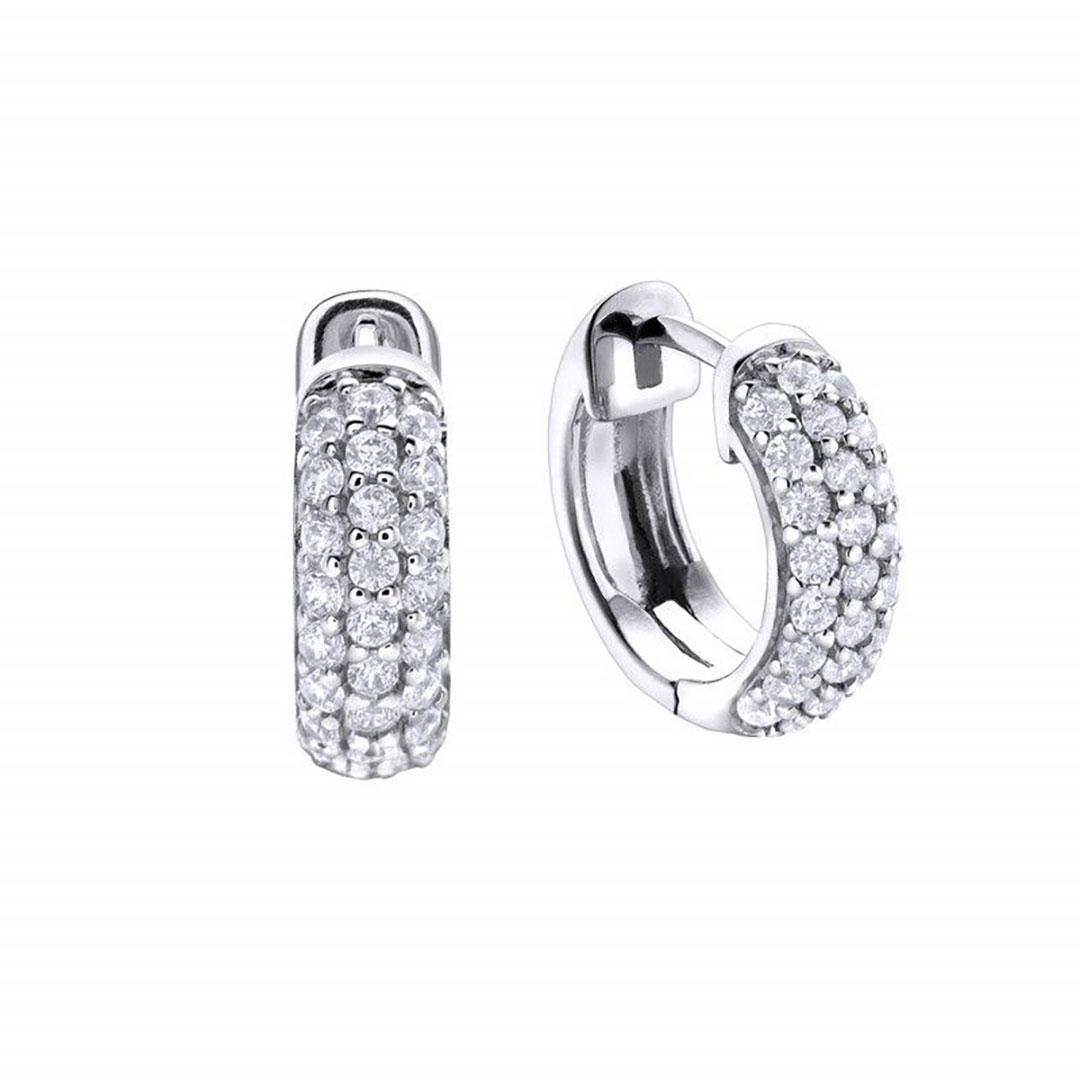 PENDIENTES ARO PLATA Y CIRCONITAS DURAN EXQUSE 507628