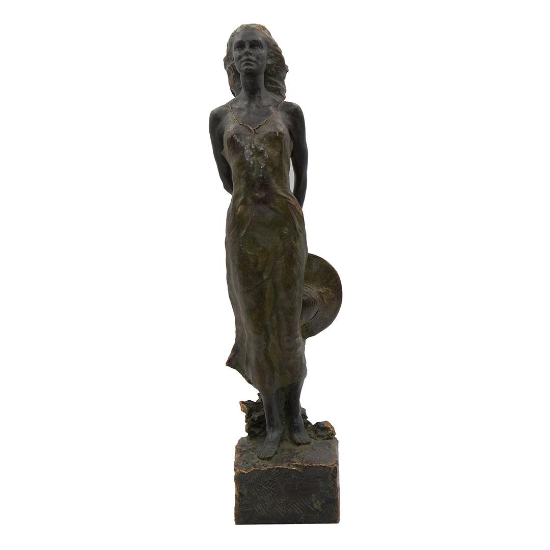 'FIGURA BRONCE ''AL VIENTO'' INVER ART  7075'