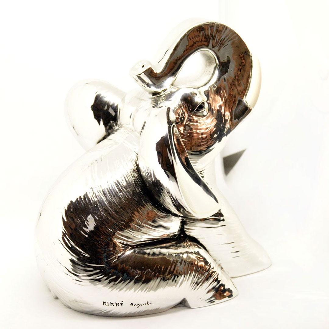 FIGURA ELEFANTE EN PLATA KK130