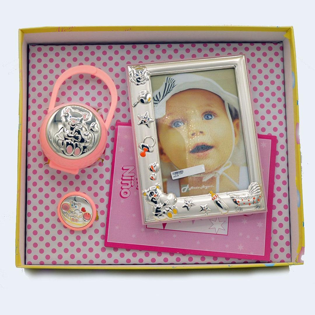 CJTO REGALO INFANTIL SET MARCO PORTACHUPETE PINZA 10249R