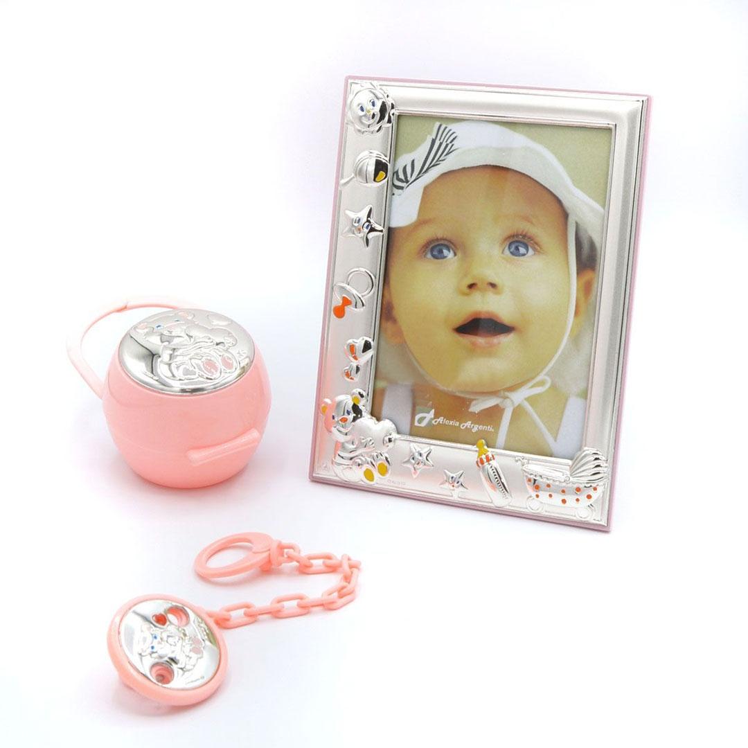 CJTO REGALO INFANTIL SET MARCO PORTACHUPETE PINZA 10249R