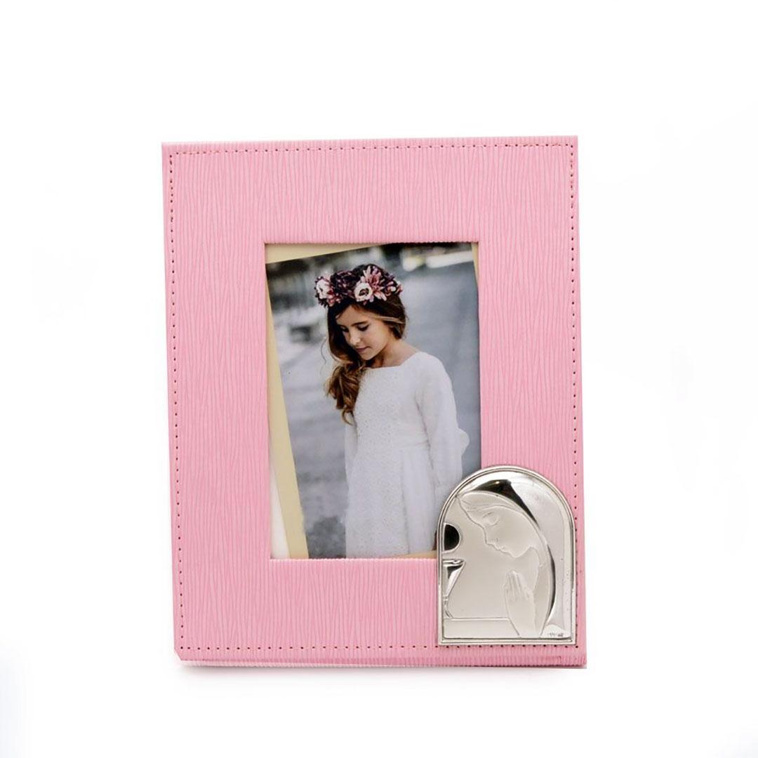 MARCO   ALBUM FOTOS INFANTIL PLATA COMUNIÓN  ROSA 2720ER