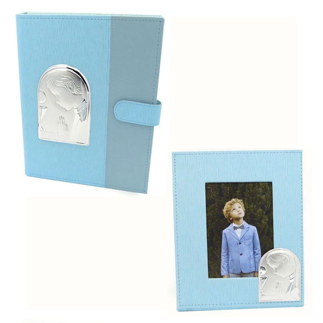 MARCO   ALBUM FOTOS INFANTIL PLATA COMUNIÓN 2721EA AZUL