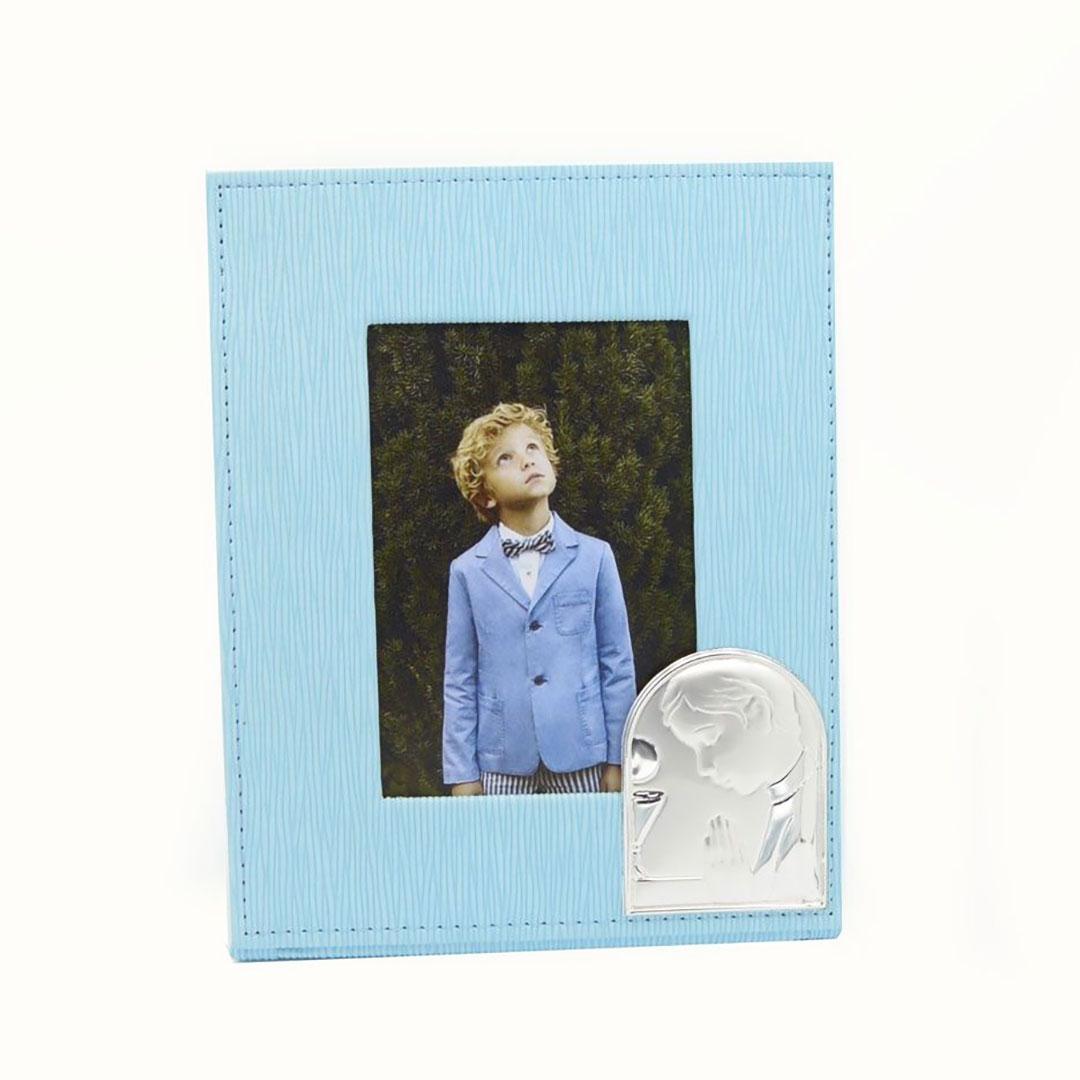 MARCO   ALBUM FOTOS INFANTIL PLATA COMUNIÓN 2721EA AZUL