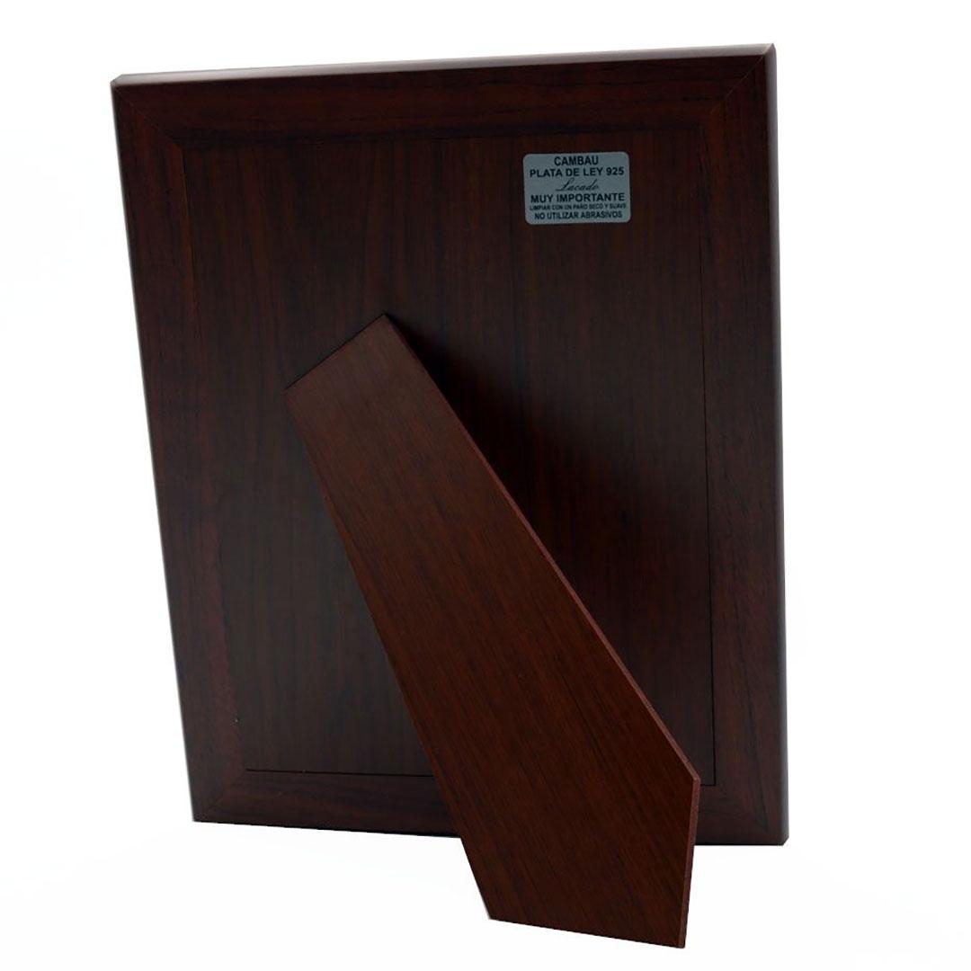 MARCO FOTOS INFANTIL COMUNIÓN MADERA Y PLATA 286515X20