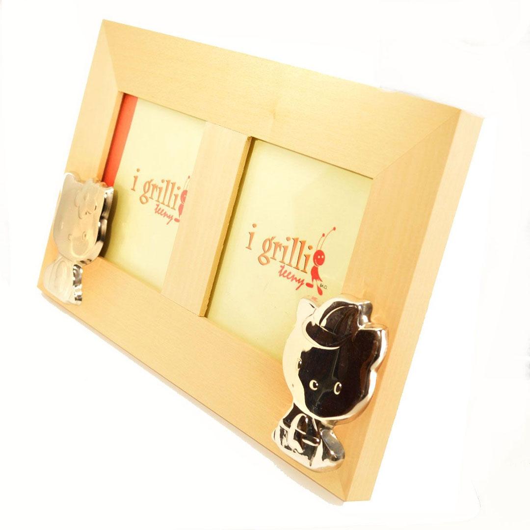 MARCO FOTOS MADERA Y PLATA 40055JJ