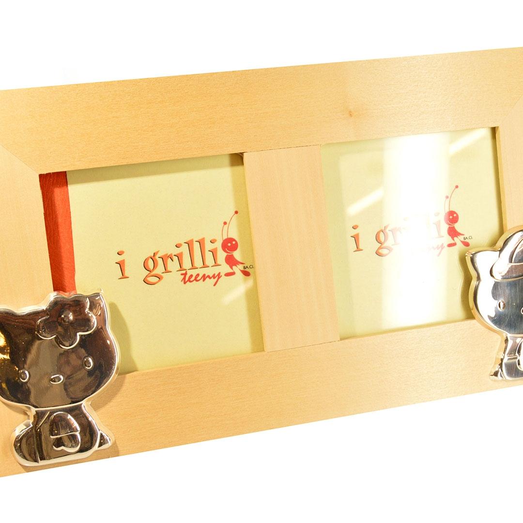 MARCO FOTOS MADERA Y PLATA 40055JJ