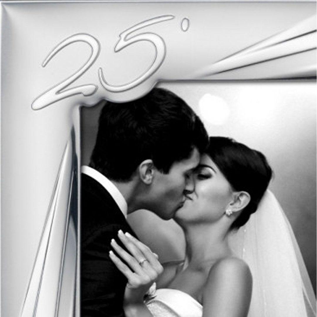 MARCO DE FOTOS 18X24 PLATA BILAMINADA 25 ANIVERSARIO 52032/5