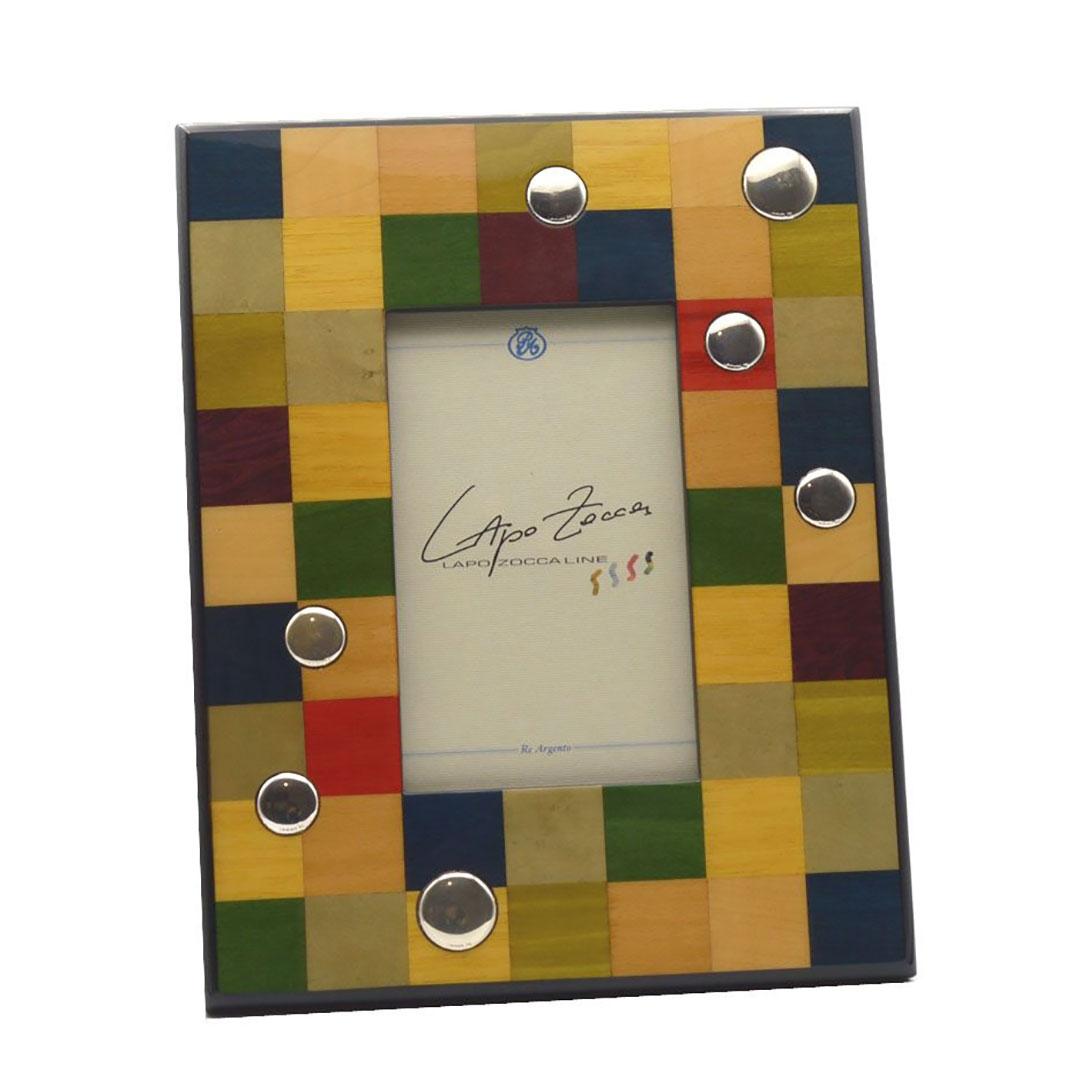 MARCO FOTOS MADERA EN COLOR Y PLATA R017644L