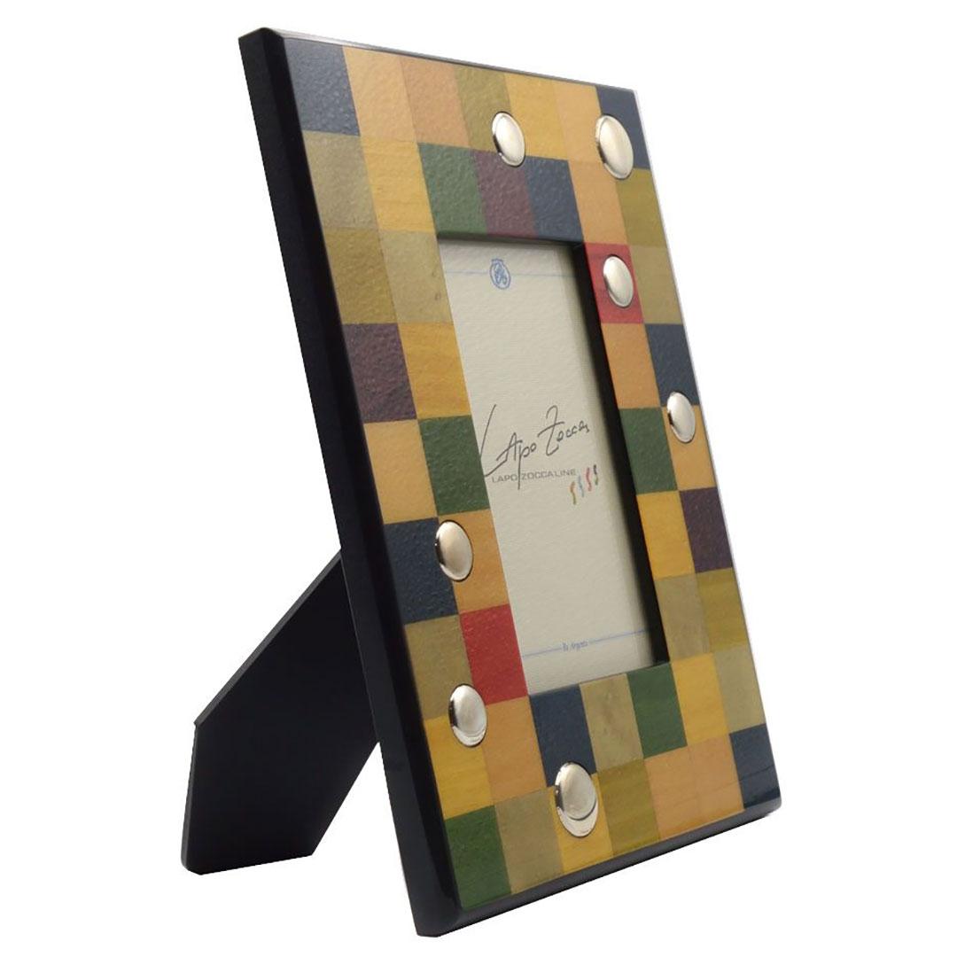 MARCO FOTOS MADERA EN COLOR Y PLATA R017644L