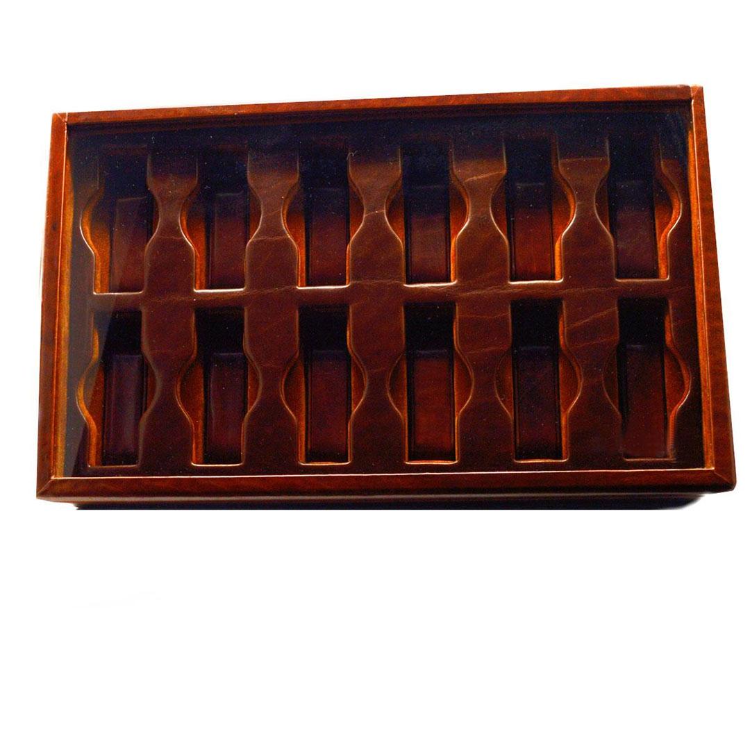 REGALO CAJA PARA 12 RELOJES EN PIEL UBRIQUE 913