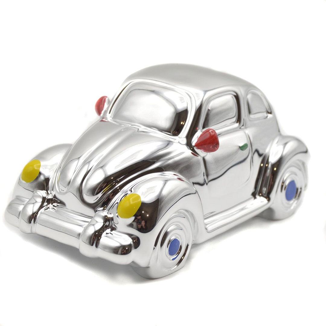 HUCHA PLATA FIGURA COCHE ESCARABAJO MA020