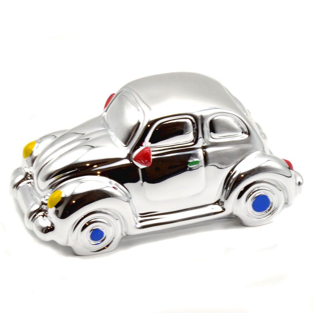 HUCHA PLATA FIGURA COCHE ESCARABAJO MA020