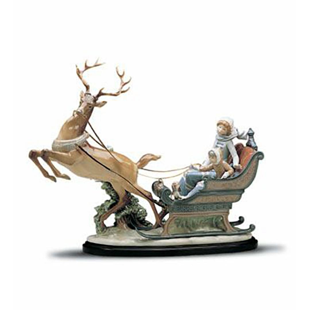 'FIGURA PORCELANA LLADRO ''PASEO EN TRINEO'' 607-1429'