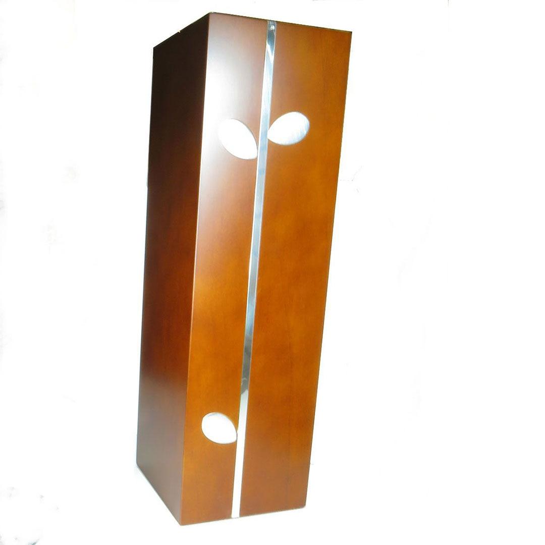 Florero madera plata 3230p