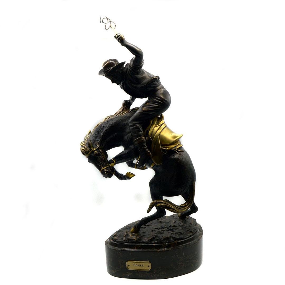 'FIGURA BRONCE SOHER ''VAQUERO DOMADOR'' 956'