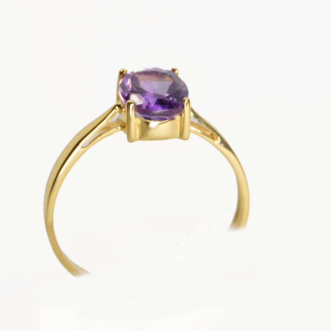 SORTIJA MUJER ORO 18K CON AMATISTA 10717A