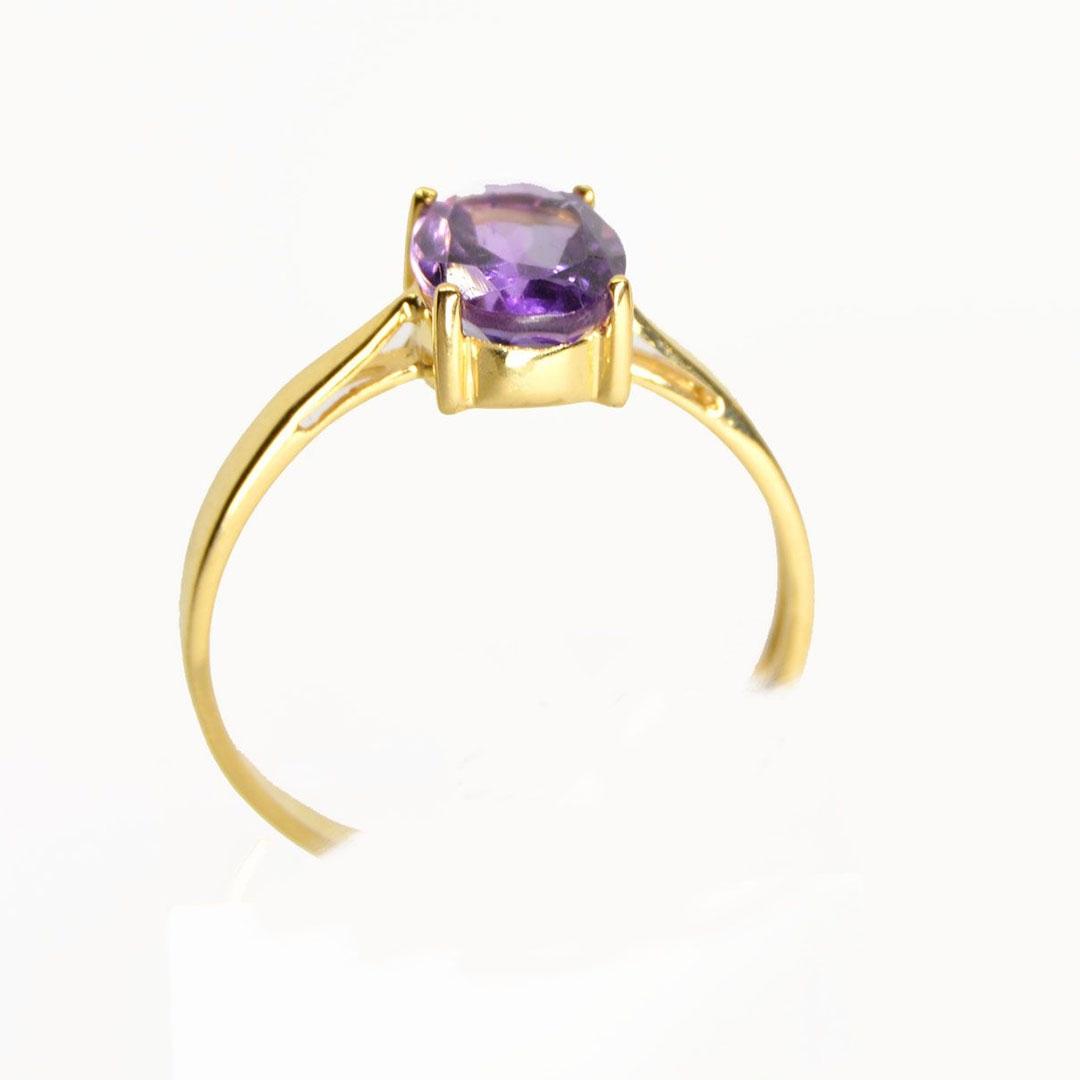 SORTIJA MUJER ORO 18K CON AMATISTA 10717A
