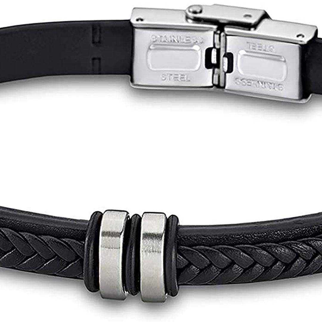 PULSERA HOMBRE ACERO Y CUERO LOTUS LS1829-2/1