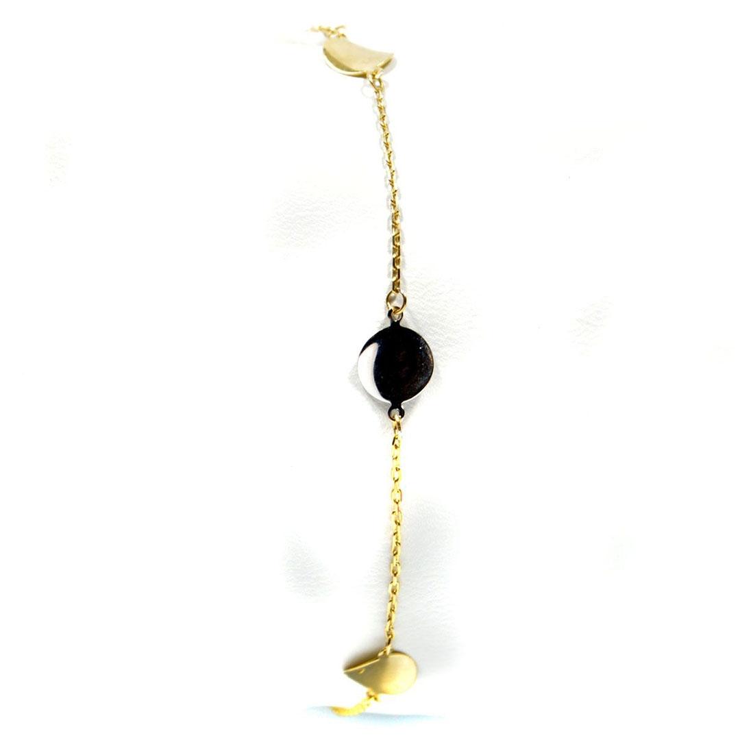PULSERA MUJER ORO 18 K BICOLOR 1055