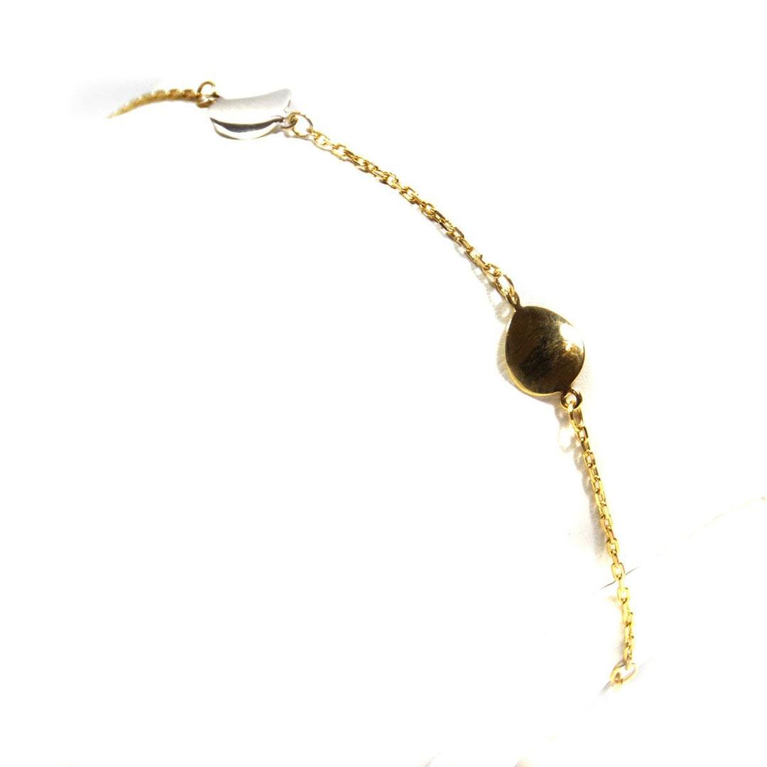 PULSERA MUJER ORO 18 K BICOLOR 1055