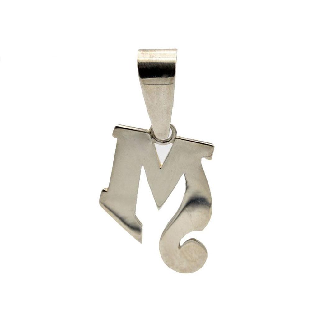 'COLGANTE PLATA INICIAL ''M'' 20x25  152-M'