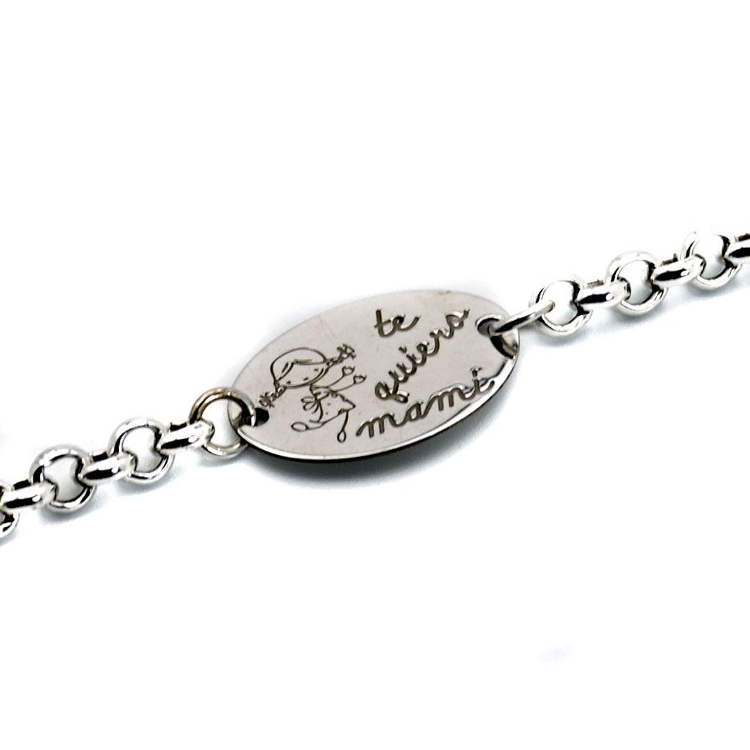 'PULSERA MUJER PLATA ''TE QUIERO MAMA'' P278'