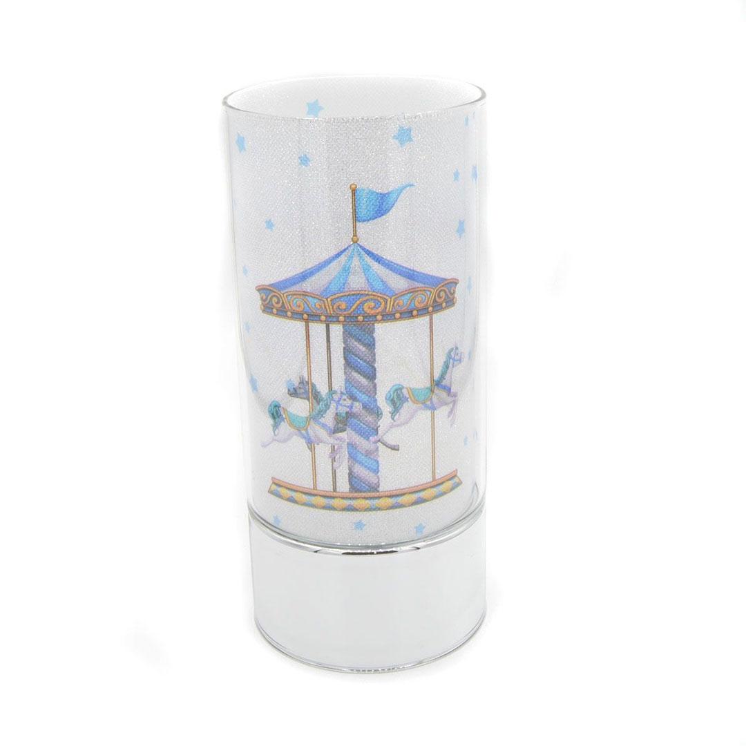 LAMPARA NOCTURA PLATA - CELESTE B4183-20C