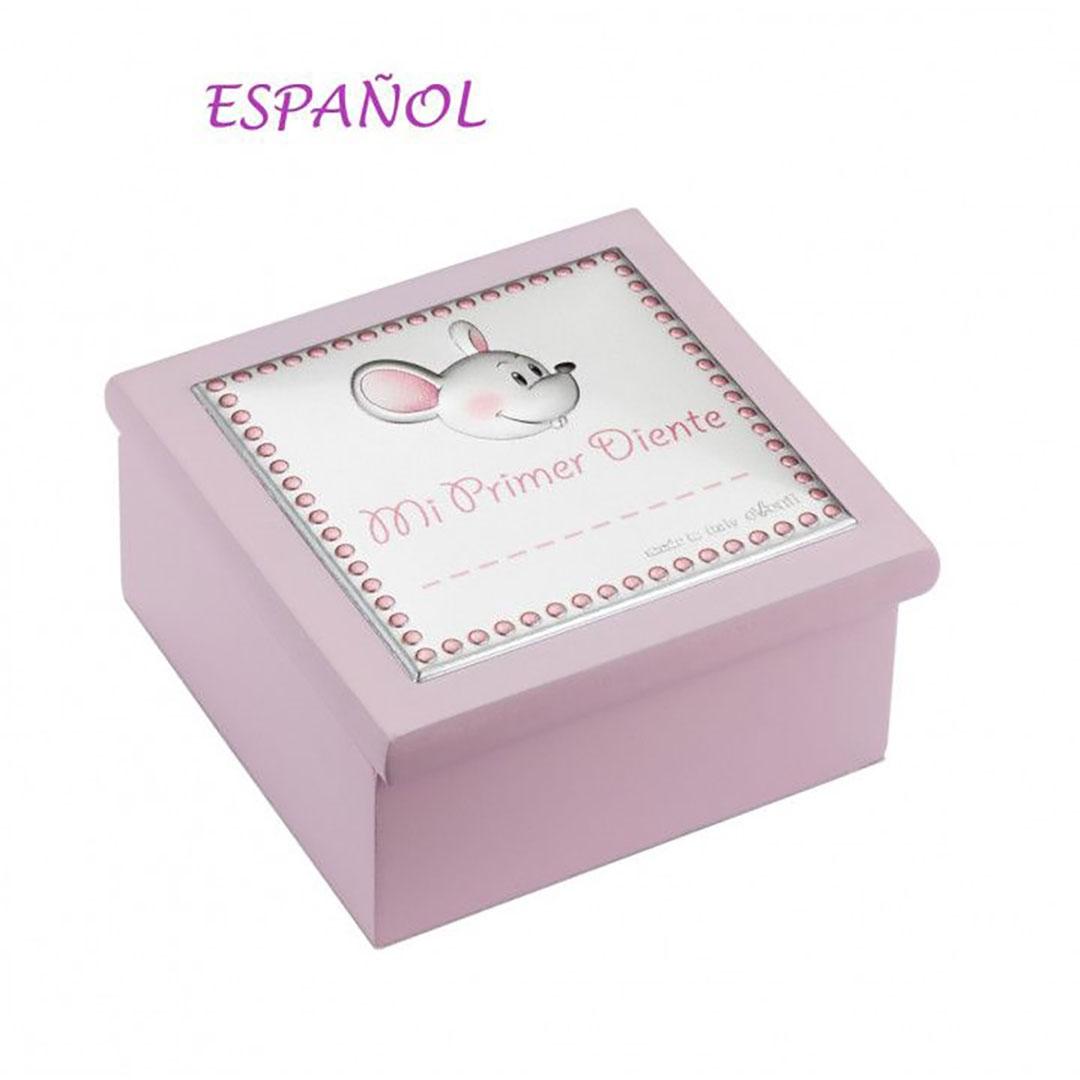REGALO CAJA DIENTE RATON ROSA ESPAÑOL EV3465/02RS