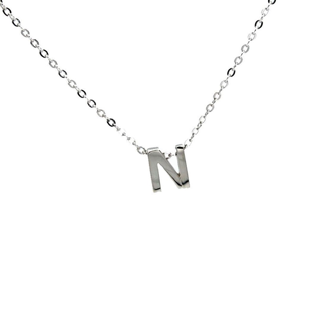 'COLLAR MUJER PLATA CON COLGANTE ''LETRA INICIAL'' 7560R'