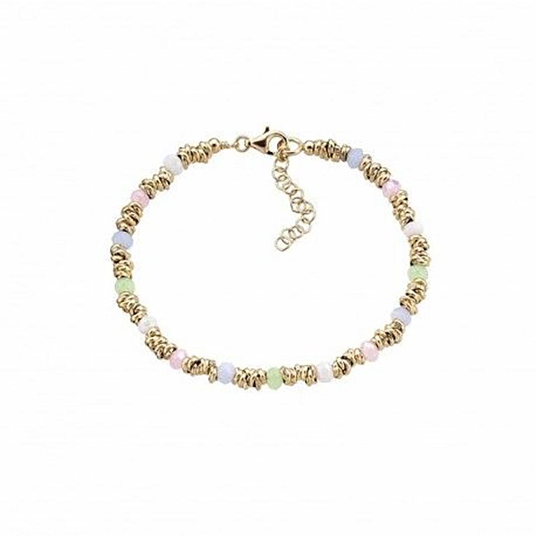 PULSERA MUJER DURAN EXQUSE PLATA CHAPADO DORADO 508773