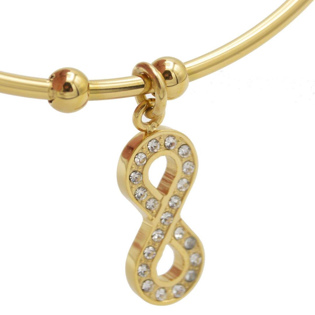 PULSERA MUJER LOTUS ACERO Y CIRCONITAS INFINITO LS2120-2/2
