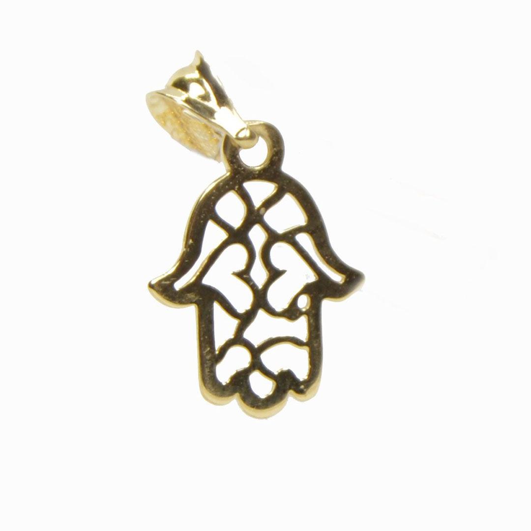 COLGANTE MUJER ORO 18K MANO DE FATIMA 3229