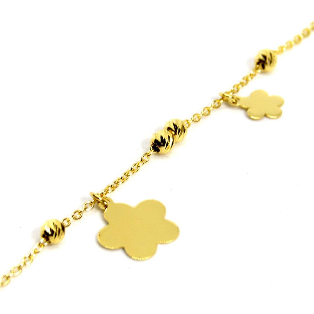 PULSERA MUJER ORO 18K 942-19 FLOR