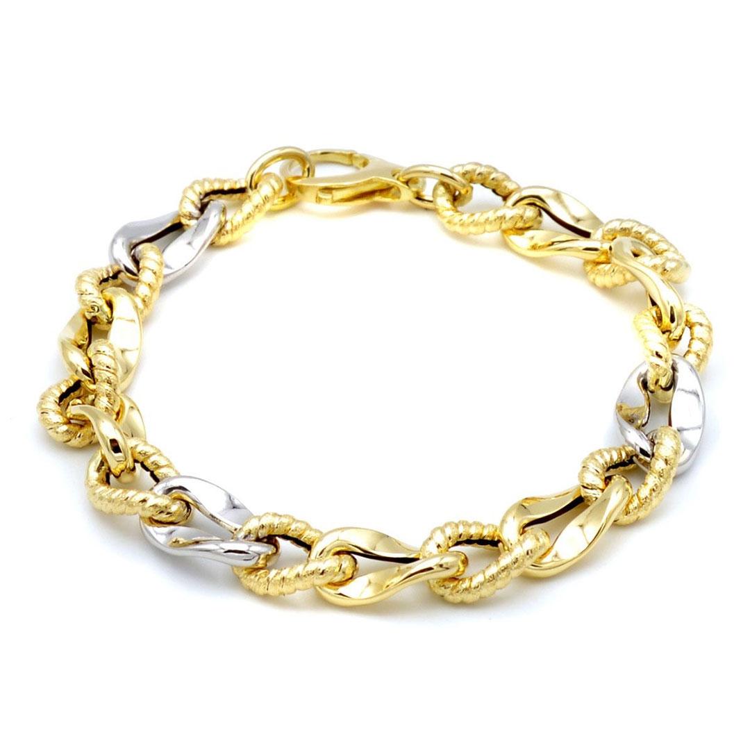 PULSERA MUJER ORO 18K BICOLOR 1078