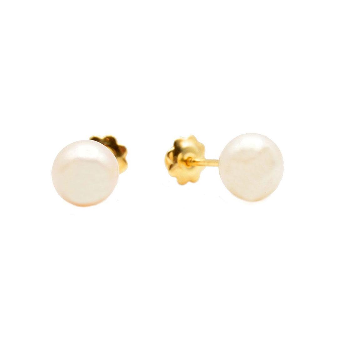 PENDIENTES MUJER ORO 18K Y PERLAS 2444P