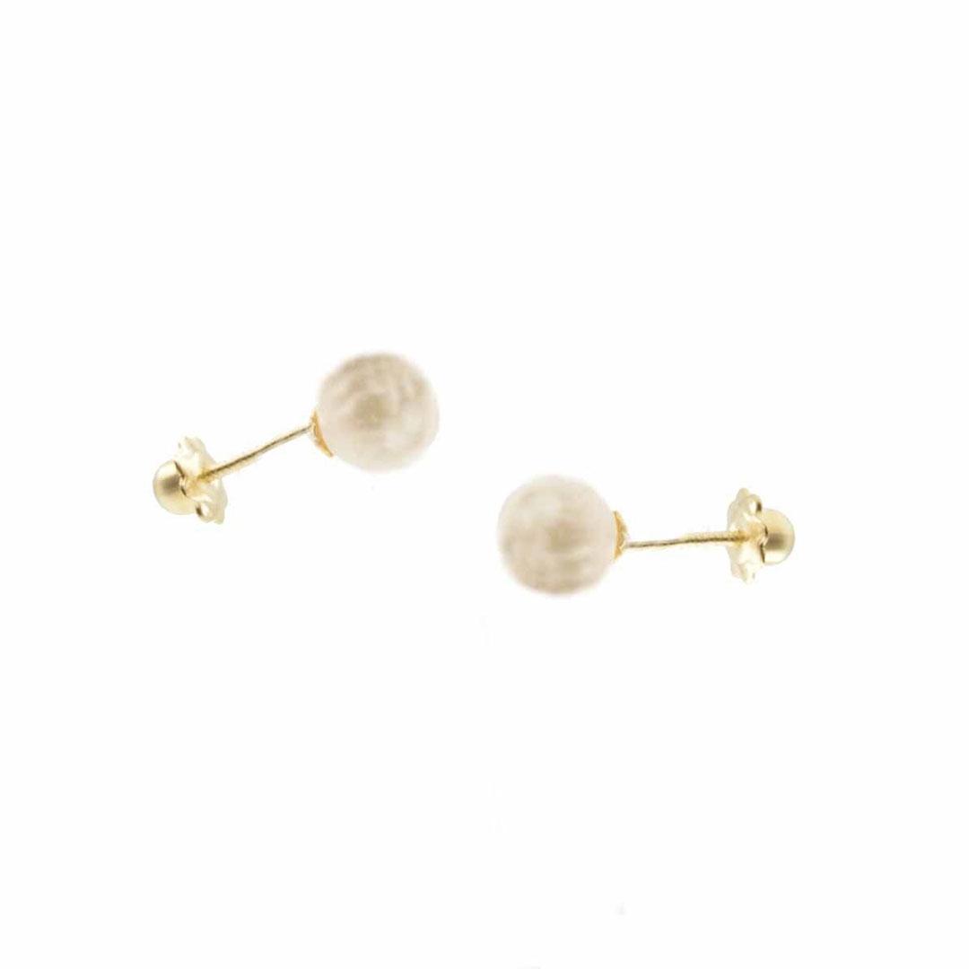 PENDIENTES MUJER ORO 18K Y PERLAS 2444P