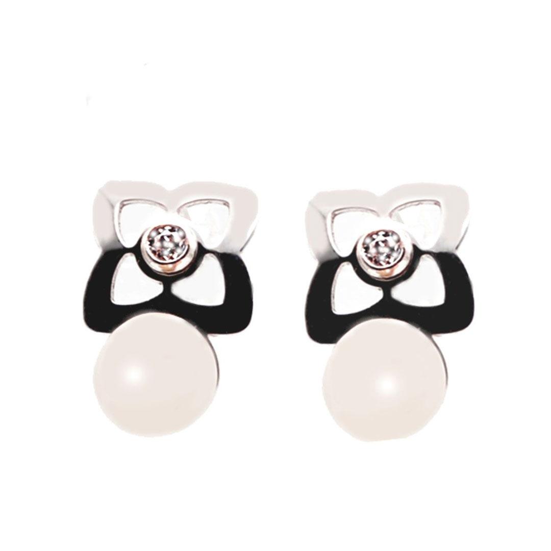 PENDIENTE INFANTIL ORO 18K CON PERLAS 2792P