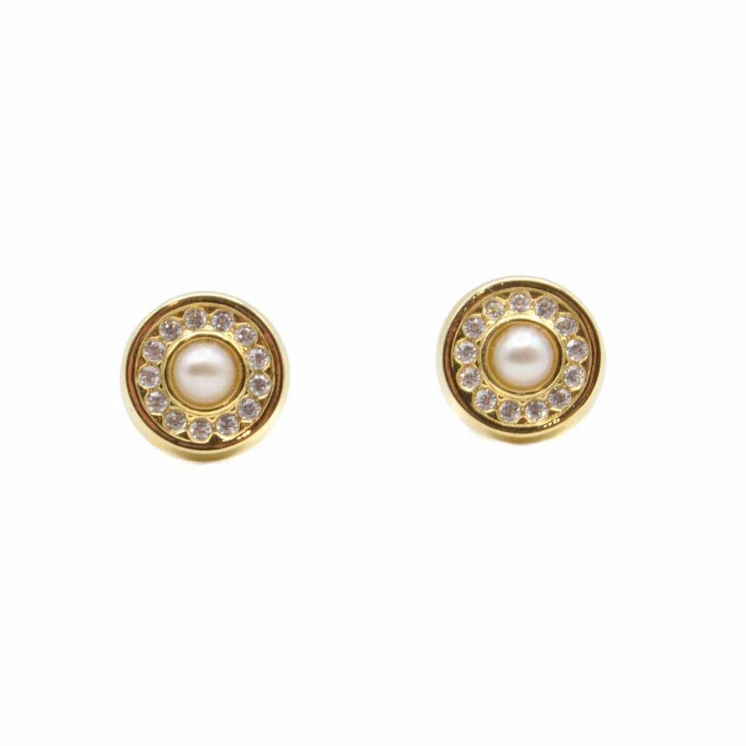 PENDIENTES MUJER ORO 18K PERLAS Y CIRCONITAS 2875