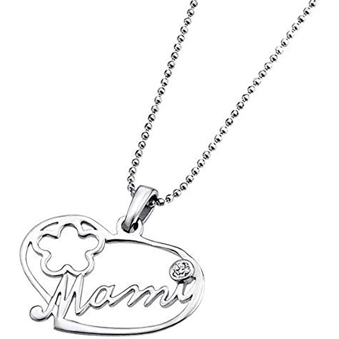 'COLLAR MUJER PLATA ''MAMA'' LOTUS LP1240-1/1'