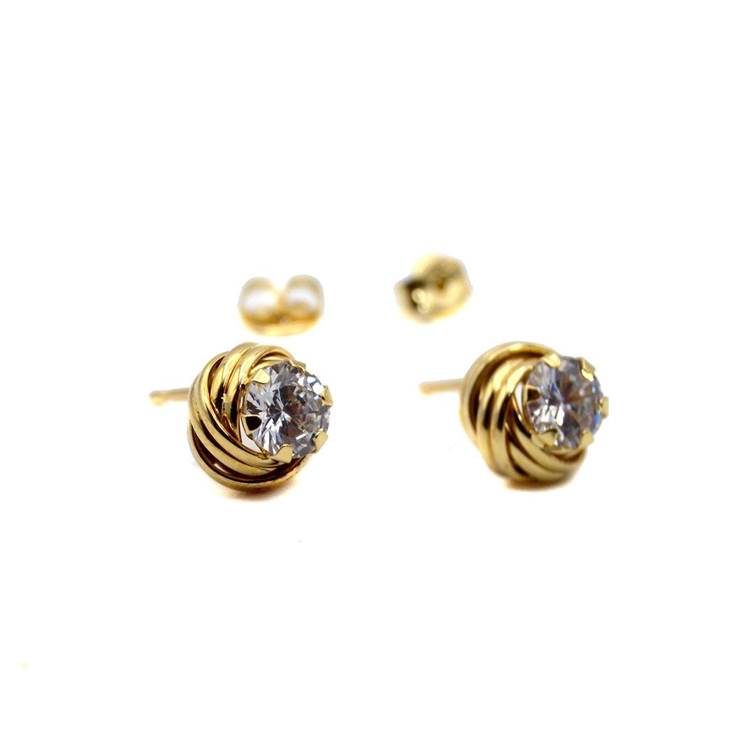 PENDIENTES ORO 18K Y CIRCONITA 186741