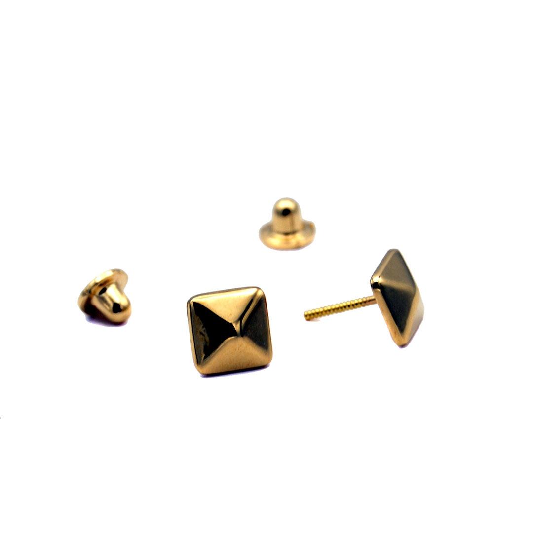 PENDIENTES ORO 18K CUADRADO 193521